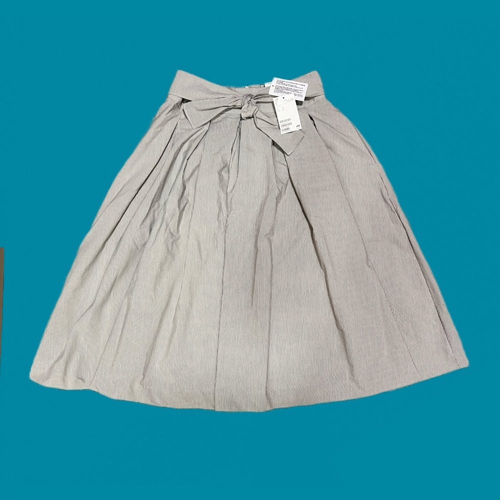NEW H&M Pleated A-line skirt